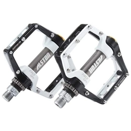 LIANYG Spares LIANYG Bicycle Pedals Bike Pedals Sealed Bearing Bicycle Pedals 9 / 16" Aluminum Alloy Road Mountain Bike Cycling Pedals 155 (Color : Black)