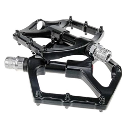 LIANYG Spares LIANYG Bicycle Pedals Lightweight Mountain Bike Bicycle Pedals Aluminum Alloy Big Foot For MTB Road Bike Bearing Pedals Bicycle Bike Adapter Parts 155 (Color : Black)