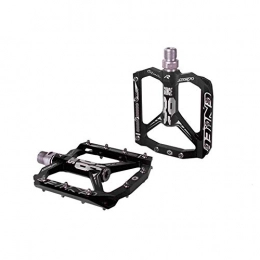 LIANYG Mountain Bike Pedal LIANYG Bicycle Pedals Ultralight Bicycle Pedal All Mtb Mountain Bike Pedal Material +DU Bearing Aluminum Pedals 155 (Color : Black)