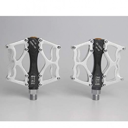 Liapianyun Mountain Bike Pedals Bicycle Platform Pedals,Non-Slip Durable Ultralight Flat Pedals, Bearing Pedals for Mountain Road Bike Hybrid Pedals,Silver