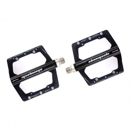 LiChaoWen Spares LiChaoWen Bicycle Pedal Aluminum Skid Durable Seal Bearing One Pair Of Bicycle Pedals Provide A More Comfortable Ride Non-slip Bicycle Pedal (Color : Black)