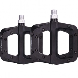LIDIWEE Lightweight Mountain Bike Pedals Anti-slipping Bicycle Pedals Nylon Fiber Waterproof Platform Pedals for BMX MTB