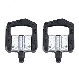LINGNING Spares LINGNING Folding Bicycle Pedals MTB Mountain Bike Padel Aluminum Folded Pedal Bicycle Parts (Color : F268 Silver Black)