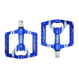 LITOSM Mountain Bike Pedal LITOSM Bike Pedals, Cycling Pedals 1 Pair Ultra-Light Bicycle MTB Road Mountain Bike Pedals Aluminum Alloy Anti-Slip Universal Bicycle Pedals For Bike Accessories compatible (Color : Blue)
