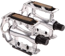 LIUDAINC Mountain Bike Pedal LIUDAINC Bike Pedals, Sealed Bearing Pedals, Ultralight Bike Bicycle Pedals MTB Bike Part Pedal Cycling Aluminum Alloy Ultra-Light Hollow Flat Cage Pedals Bicycle Parts Bike pedals (Color : A Silver)