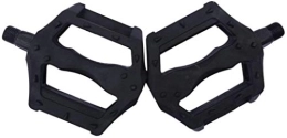 LIUJING 1 Pair Portable Mountain Bike Bicycle Pedals Plastic Big Foot Road Bike Double Pedals Bicycle Bike Parts(Black) Convenience