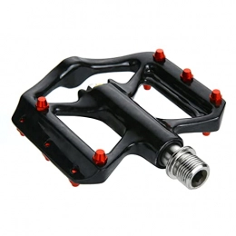 LLZH Mountain Bike Pedal LLZH Road MTB Bike Pedals, Aluminum Alloy Bicycle Pedals, Mountain Bike Pedal with Removable Anti-Skid Nails, Lightweight Waterproof Aluminum Pedals with Cleats