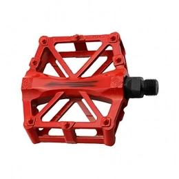 LMCLJJ Spares LMCLJJ Bike Pedals 9 / 16 Sealed Bearing Sturdy Structure Ultralight Weight Mountain Bike Pedals Alloy Bicycle Pedals (Color : Red)