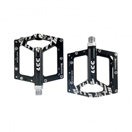 Lmycrs Mountain Bike Pedal Lmycrs Bicycle Pedal Mountain Bike Pedals 1 Pair Aluminum Alloy Antiskid Durable Bike Pedals Surface For Road BMX MTB Bike 4 Colors (SMS-337) Bike Pedal (Color : Black)