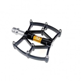 Lorenory Spares Lorenory Pedals bike Bicycle Pedal Aluminum / Alloy Mountain Bike Pedals Road Cycling Sealed 3 Bearing Pedals BMX UltraLight bike Pedal Bicycle Parts (Color : Gold 082PLUS)