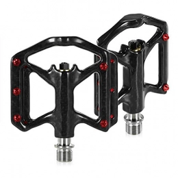 Lorenory Spares Lorenory Pedals bike Ultra Light Bike Pedals Lightweight Carbon Fiber Platform Pedals Three Bearing MTB Bicycle Cycling Pedals Titanium Axle