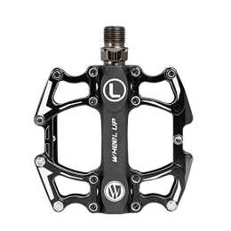 LQKYWNA Mountain Bike Pedal LQKYWNA Bycicle Pedals with Straps Accessories Aluminum Alloy Bilateral Foldable Mountain Bike Pedals for Outdoor Cycling