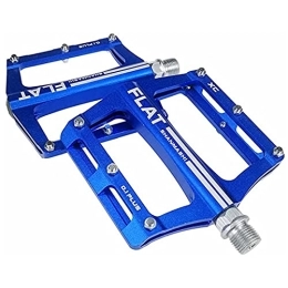 LSRRYD Mountain Bike Pedal LSRRYD Bike Pedal 9 / 16 Inch Ultra-Light Aluminum Alloy Sealed Bearing With Cleats Pedal Suitable For Mountain Bike Bicycle (Color : Blue)