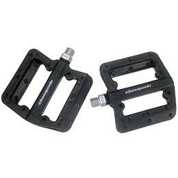 LSRRYD Mountain Bike Pedal LSRRYD Bike Pedals 9 / 16" Non-Slip Lightweight Nylon Fiber Bicycle Pedals Sealed Bearing Mountain Bike Flat Pedals For BMX Road MTB Bicycle (Color : Black)