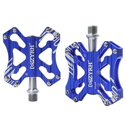 LSRRYD Mountain Bike Pedal LSRRYD MTB Mountain Bike Pedals Aluminium CNC Bike Platform Pedal Lightweight Road Cycling Bicycle Pedals for MTB BMX Sealed 3 Bearing 9 / 16" (Color : Blue)