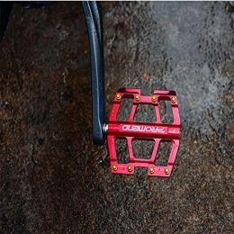 LULUVicky-Cycling Spares LULUVicky-Cycling Bicycle Pedal Mountain Bike Pedal Lightweight Aluminium Alloy Pedals for MTB Road Bicycle Bike Pedals for MTB, Road Bicycle, BMX (Color : Red)
