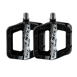 LUOSHUO Mountain Bike Pedal LUOSHUO Bike Pedals Bicycle Pedals Shockproof Mountain Bike Pedals Non-Slip Lightweight Nylon Fiber Bicycle Platform Pedals For MTB 9 / 16 Inches Mtb Pedals (Color : Black)