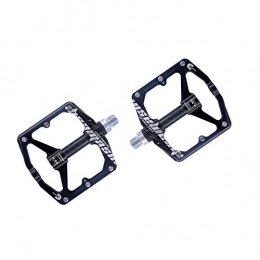 Luqifei Spares Luqifei Bicycle Pedal Mountain Bike Pedals 1 Pair Aluminum Alloy Antiskid Durable Bike Pedals Surface For Road Bike 4 Colors High-Strength Non-Slip (Color : Black)
