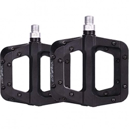 Lwieui Mountain Bike Pedal Lwieui Bike Pedals Lightweight Fiber Bicycle Comfort Pedal Bicycle Lightweight, pair, Black Pedals (Color : Black, Size : 125x100x15mm)