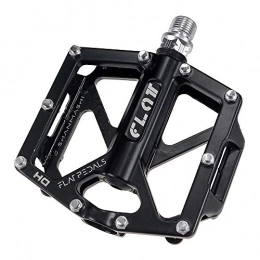 LWLEI Mountain Bike Pedal Lwlei 9 / 16 inch Mountain bike pedals comfortable Wide Platform pedals, Magnesium alloy Bicycles Pedals with Cleats, 378g (Color : Black)