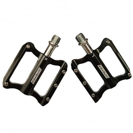 LWLEI Spares LWLEI 9 / 16 Inch Mountain Bike Pedals Cycling Wide Platform Flat Pedals Road Bike Bearing Pedal Non-Slip，98x81x15mm (Color : Black)