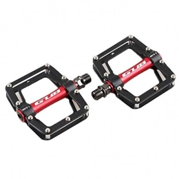 LWLEI Spares LWLEI Bearing Bicycle Cycling Bike Pedals, Aluminum Antiskid Durable Mountain Bike Pedals Road Bike Pedals For 9 / 16 Inch (Color : Black)