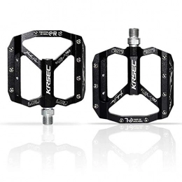 LWLEI Spares LWLEI Mountain Bike Pedals, 1 Pair Durable Aluminum Bearing Bicycle Pedals, 9 / 16 Platform Cycling Pedals For Mountain And Road Bicycles (Color : Black)