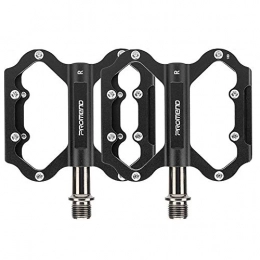 LWLEI Spares Lwlei Mountain Road Bike Pedals, Bicycle MTB Pedals, Aluminum Alloy Metal Anti Slip Durable Bike Pedals Cycling Platform Pedal (Color : Black)