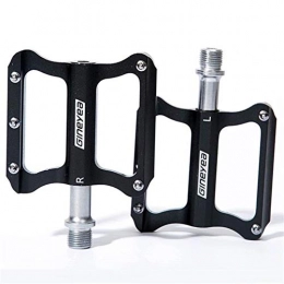 LWLEI Spares LWLEI Ultralight Mountain Bike Pedals, 9 / 16 Bicycle Bearing Pedals Non-Slip Bikes Platform For Road BMX MTB Bicycles (Color : Black)