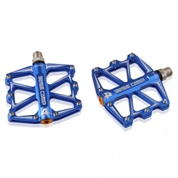 LWXXXA Mountain Bike Pedals, Bicycle Flat Pedals With Cleats Design, Aluminum 9/16" Sealed Bearing Lightweight Platform