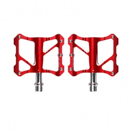 LXZC Spares LXZC Pedal MTB Bike 6061 Ultralight Aluminum BMX Road Cycling Double Sealed Bearing 9 / 16 Inch Bike Bicycle Pedals Bicycle Pedals Mountain, Red