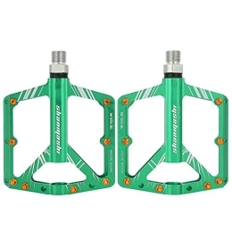 LYTDMSKY Mountain Bike Pedal LYTDMSKY Folding Bike Pedals, 9 / 16 Ultralight Aluminium Alloy Mountain Road Bike Pedal Bicycle Accessories for MTB BMX Road Bikes(green)