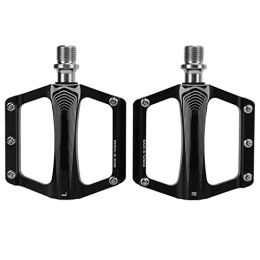 LYTDMSKY Spares LYTDMSKY Mountain Bike Pedals, Non-Slip Lightweight Nylon Fiber Bicycle Bicycle Pedals Aluminum Alloy DU Bearing Bike Flat Pedal for Road Mountain Bikes(black)