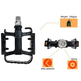 WANGWO Spares Magnesium Alloy Bearing Pedals Mountain Bike Pedals Palin Pedals Bicycle Pedals With Reflective Sheet Bicycle Accessories