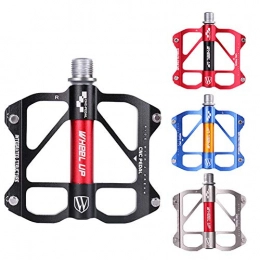 MAIKONG Mountain Bike Pedal MAIKONG Bicycle Pedal 3 Bearings Bicycle Pedal Anti-Slip Ultralight CNC MTB Road Bike Pedal Sealed Bearing Aluminum Alloy Pedal Bicycle Parts, Silver