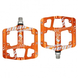 MAIKONG Mountain Bike Pedal MAIKONG Bike Pedal, CNC Machined Aluminum Alloy Body 3Pcs Sealed bearings, MTB BMX Cycling Bicycle Pedals 9 / 16" Cr-Mo Spindle, Orange