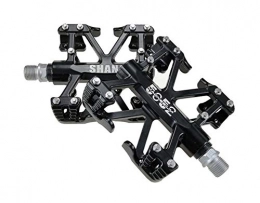 MAIKONG Spares MAIKONG Bike Pedals Cr-Mo CNC Machined Lightweight Aluminum Mountain Bike, Road Bike, Fixed Gear Bicycle Sealed Bearing Pedals 9 / 16 inch, Black
