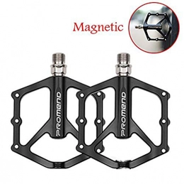 MAIKONG Spares MAIKONG Magnetic Mountain Bike Bicycle Pedals Aluminum Alloy With Chrome Molybdenum Steel 3 Sealed Bearings Stainless Steel Anti-Slip MTB CNC 12.3 cm 10 cm