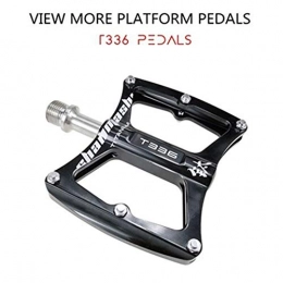 MAIKONG Mountain Bike Pedal MAIKONG Mountain bike bearing titanium alloy pedals dead fly road folding Palin foot pedals, Black