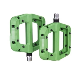 maoping Spares maoping DONG store MTB DU Bushing Bearings Nylon Ultralight Flat Pedal FIT FOR XC AM Mountain Road Bike BMX Anti-slip Big Foot Plastic Bicycle Pedals (Color : Green)