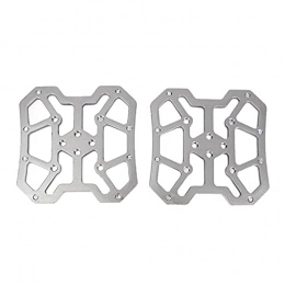 MCYAW Spares MCYAW Bearing Aluminum Alloy Bicycle Clipless Pedal Platform Adapters for Pedals MTB Mountain Road Bike Accessories Dropshipping 2pcs Non-slip (Color : Silver)