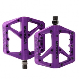 MCYAW Spares MCYAW Bearing Mountain Road Bike Nylon Pedal Peilin Bearing Width-Width Non-slip XC Off-road Pedal Pedal Clip Mtb Rainbow Cycling Accessoires Non-slip (Color : Purple)