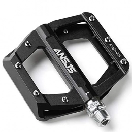 MDEAN Mountain Bike Pedal MDEAN Ansjs Mountain Bike Pedals, 3 Bearings Bike Pedals Platform Bicycle Flat Pedals 9 / 16" Pedals