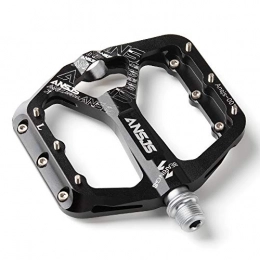 MDEAN Ansjs Mountain Bike Pedals,3 Bearings Bike Pedals Platform Bicycle Flat Pedals 9/16" Pedals (With Extra 3 Screws)…