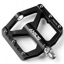 MDEAN Mountain Bike Pedal MDEAN Ansjs Non-Slip Mountain Bike Pedals, Ultra Strong Colorful Cr-Mo CNC Machined 9 / 16" Du Sealed Bearings for Road BMX MTB Fixie Bike(A008B)