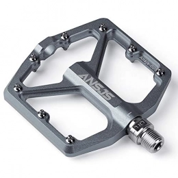 MDEAN Mountain Bike Pedal MDEAN Mountain Bike Pedals MTB Pedals Bicycle Flat Pedals Aluminum 9 / 16" Sealed Bearing Lightweight Platform for Road Mountain BMX MTB Bike(Tit)