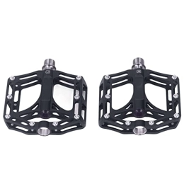 Changor Spares Metal Bike Pedals, High Hardness Alloy Road Bike Pedals Lightweight 1 Pair for BMX Bike for Mountain Bike(Black)