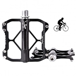 MHCYKJ Spares MHCYKJ Bicycle Bearing Pedals 1 Pair, Mountain Road Bike Pedals Lightweight CNC 3 Bearings Cycling Partsbearing Pedals Suitable for Office Workers Riding