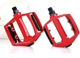 MIHOTA Mountain Bike Pedal MIHOTA Pedals, Bicycle Pedals Aluminum Alloy Non-Slip Bicycle Pedals Bicycle Platform Pedals Mountain Road Bike Pedals 9 / 16 Inch Boron Steel Spindle for BMX / MTB, Blue (Color : Red)