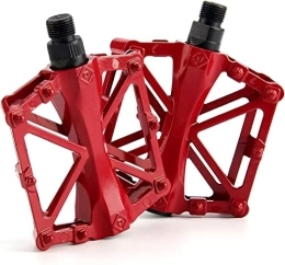 MIHOTA Pedals,Mountain Pedal for Bicycle MTB Pedals Bike Flat Pedals Nylon Fiber Anti-Skid Foot Sports Cycling Pedal MTB Accessories,White (Color : Red)